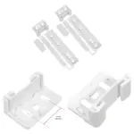 Electrolux Integrated Fridge Door Plastic Mounting Bracket Kit - 2 Pack