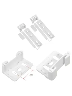 Electrolux Integrated Fridge Door Plastic Mounting Bracket Kit - 2 Pack