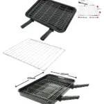 Electrolux Oven Grill Pan with Detachable Handles & Adjustable Shelf