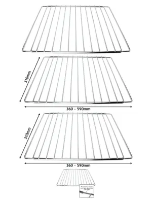 Electrolux Oven Shelf – Adjustable Extendable Rack 310‑590 mm