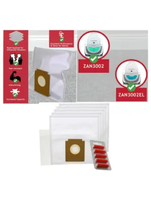 Electrolux Z2100 & Zanussi ZAN3002 Dust Bag Set (5) with Fresheners