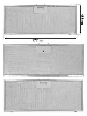 Elica CIAK Metal Mesh Filter 458x177mm for Hidden Hood - Fits Gorenje
