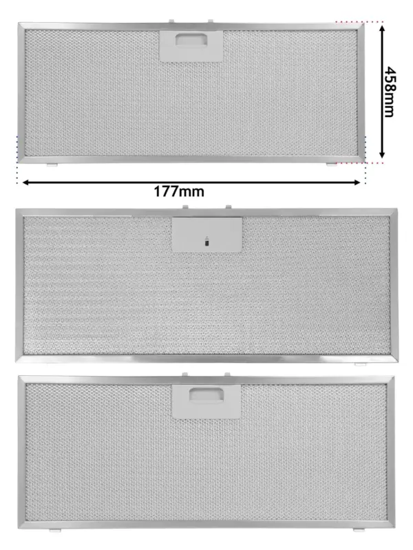 Elica CIAK Metal Mesh Filter 458x177mm for Hidden Hood - Fits Gorenje