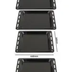 Enamel Baking Tray – 448×360×25 mm Oven Pan for Belling