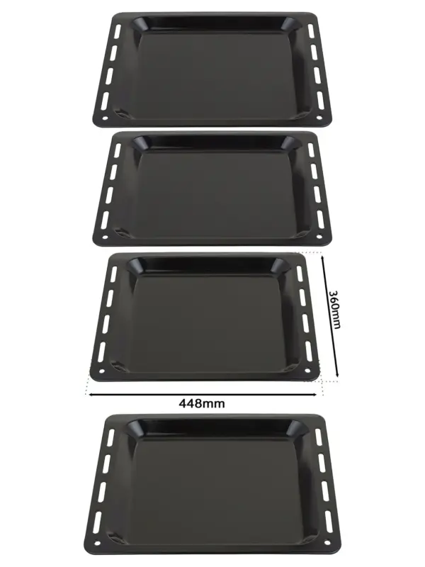 Enamel Baking Tray – 448×360×25 mm Oven Pan for Belling