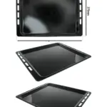 Enamel Baking Tray Base for Prima AKP401/AKP402 Oven – 445 × 375 mm