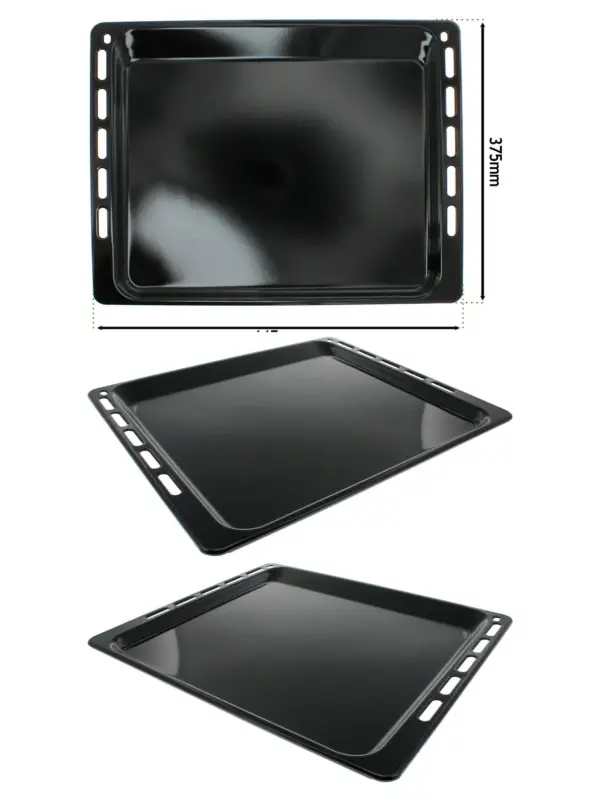 Enamel Baking Tray Base for Prima AKP401/AKP402 Oven – 445 × 375 mm