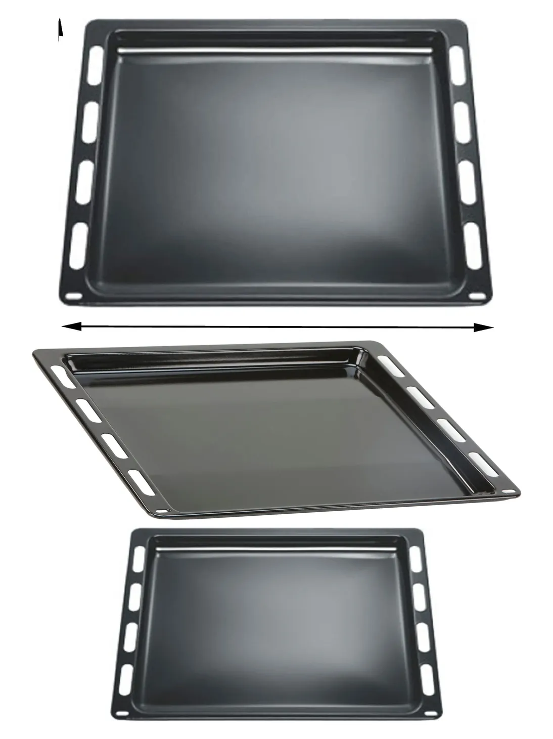 Enamel Baking Tray – Compatible with Siemens Ovens 441×370×22 mm