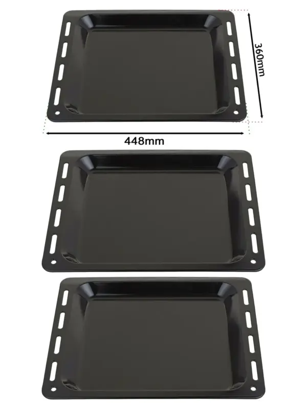 Enamel Baking Tray for Arrow Oven – 448 mm x 360 mm, 25 mm Deep