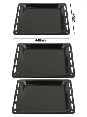 Enamel Baking Tray for Bauknecht Oven – 448×360×25 mm