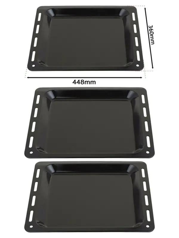 Enamel Baking Tray for Bauknecht Oven – 448×360×25 mm