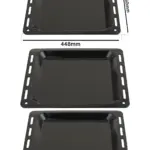 Enamel Baking Tray for Baumatic Oven – 448 × 360 mm, 25 mm Deep