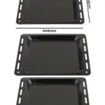 Enamel Baking Tray for Beko Oven – 448 mm × 360 mm, 25 mm Deep
