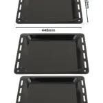 Enamel Baking Tray for Britannia Oven – 448 × 360 mm, 25 mm Deep