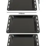 Enamel Baking Tray for Bush Oven 448 x 360 x 25 mm Cooking Pan