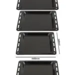 Enamel Baking Tray for Cannon Oven – 448×360×25 mm, Set of 2