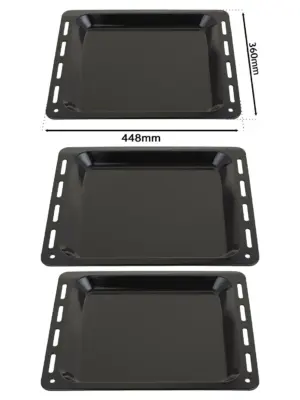 Enamel Baking Tray for Caple Oven – 448 x 360 mm, 25 mm Deep