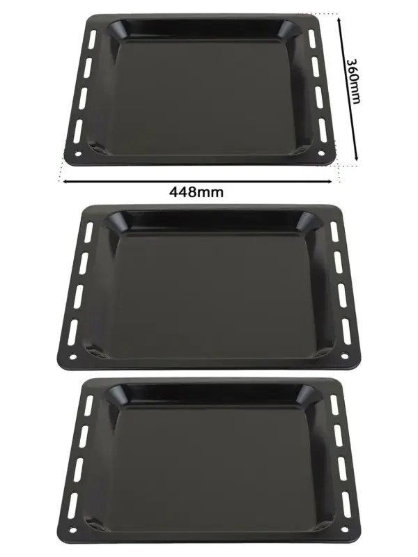 Enamel Baking Tray for Caple Oven – 448 x 360 mm, 25 mm Deep