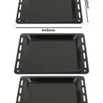 Enamel Baking Tray for CDA Oven – 448 mm x 360 mm, 25 mm Deep