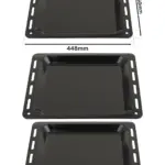 Enamel Baking Tray for De Dietrich Oven – 448×360×25 mm