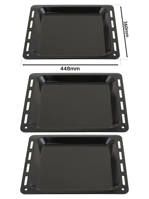 Enamel Baking Tray for De Dietrich Oven – 448×360×25 mm