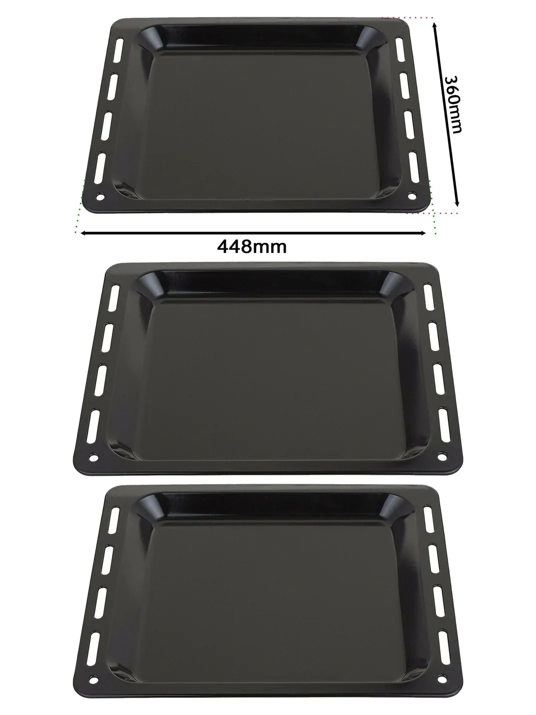 Enamel Baking Tray for Fisher & Paykel Oven – 448×360×25 mm