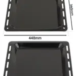 Enamel Baking Tray for Hotpoint Ovens – 448x360mm, 25mm Deep