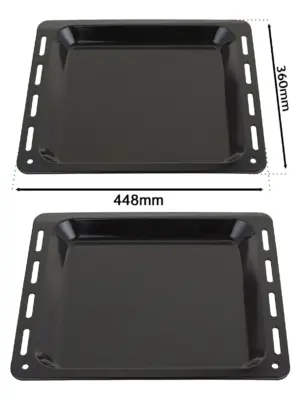 Enamel Baking Tray for Hotpoint Ovens – 448x360mm, 25mm Deep