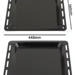 Enamel Baking Tray for Howden's Lamona Oven – 448×360 mm, 25 mm Deep