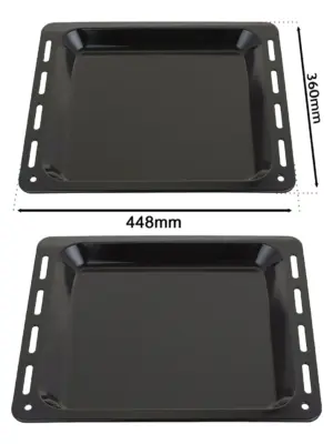 Enamel Baking Tray for Howden's Lamona Oven – 448×360 mm, 25 mm Deep