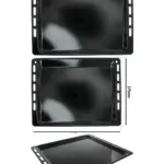 Enamel Baking Tray for Ignis Oven - 445mm x 375mm Pan Base