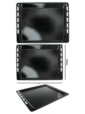 Enamel Baking Tray for Ignis Oven - 445mm x 375mm Pan Base