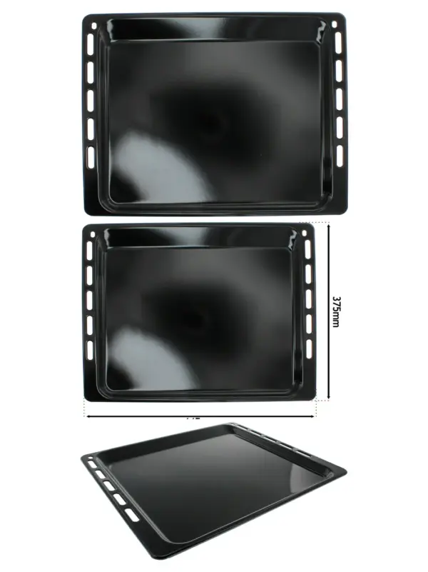 Enamel Baking Tray for Ignis Oven - 445mm x 375mm Pan Base
