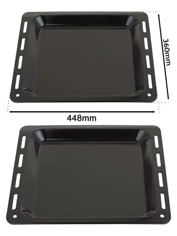 Enamel Baking Tray for John Lewis Oven – 448×360×25 mm