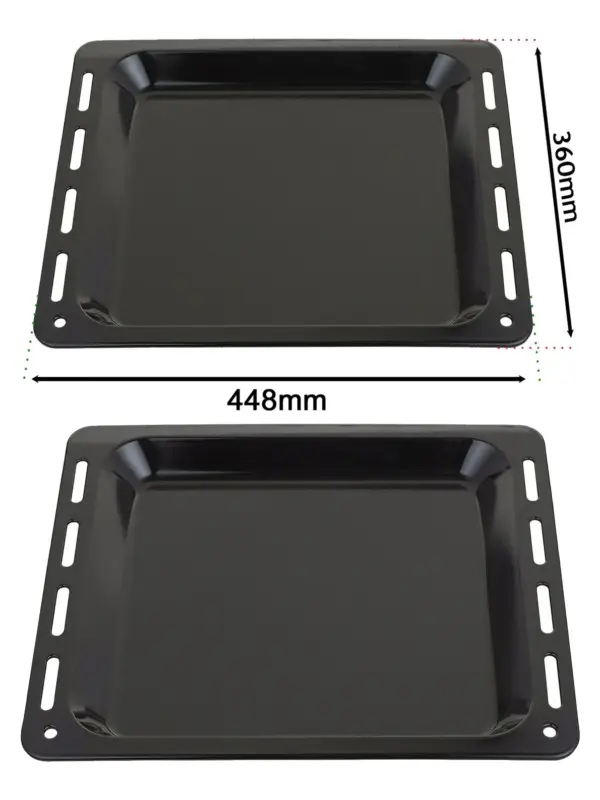 Enamel Baking Tray for LG Oven – 448x360x25mm Cooking Pan