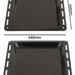 Enamel Baking Tray for Logik Oven – 448×360×25 mm Cooking Pan