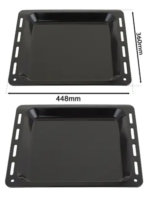 Enamel Baking Tray for Logik Oven – 448×360×25 mm Cooking Pan