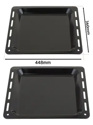 Enamel Baking Tray for Moffat Oven – 448 × 360 mm, 25 mm Deep