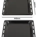 Enamel Baking Tray for Siemens Oven – 448 × 360 mm, 25 mm Deep