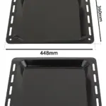 Enamel Baking Tray for Siemens Ovens – 448 × 360 × 25 mm