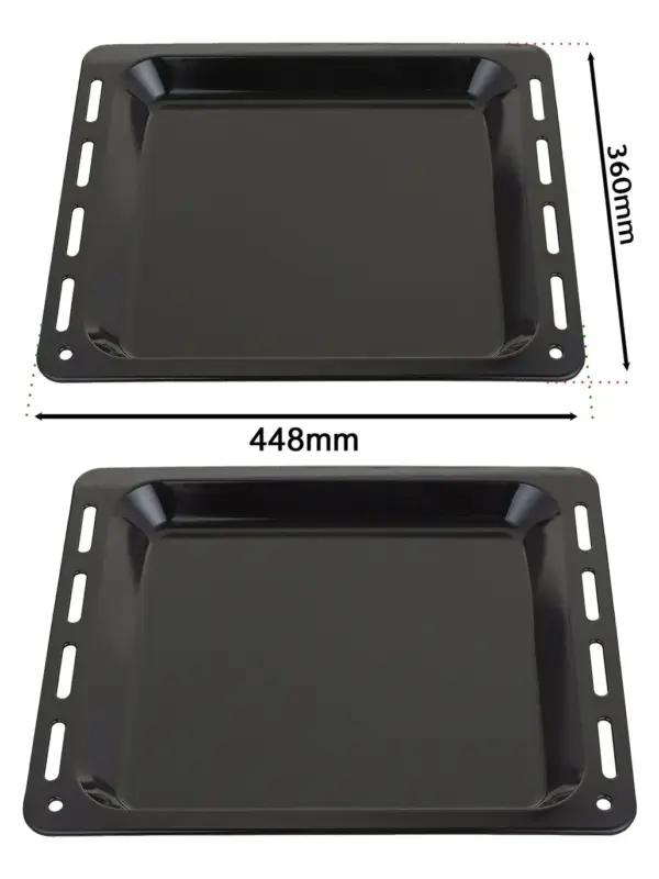 Enamel Baking Tray for Siemens Ovens – 448 × 360 × 25 mm