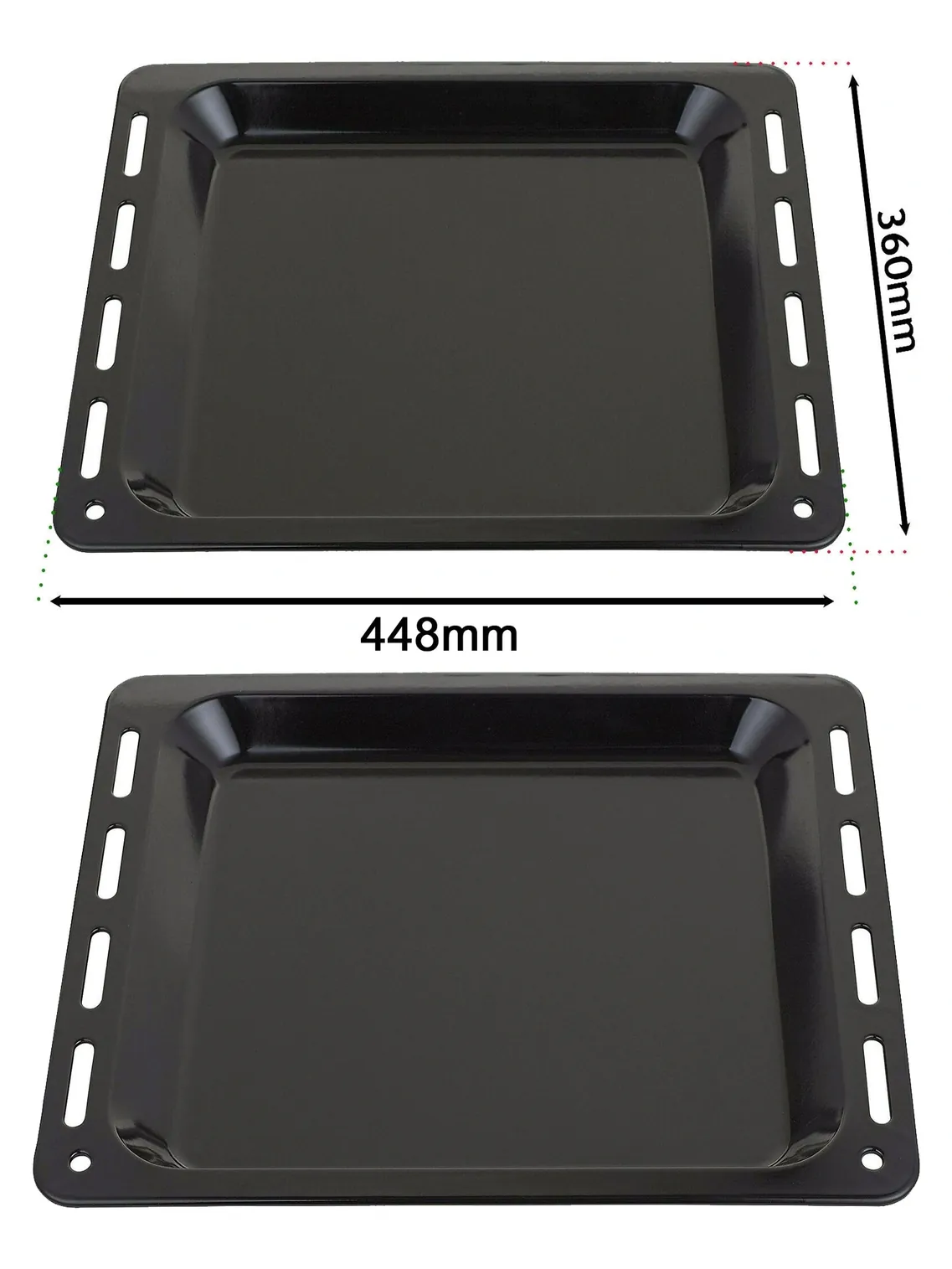Enamel Baking Tray for Sterling Oven – 448×360×25 mm