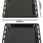 Enamel Baking Tray for Whirlpool Oven 448 x 360 mm 25 mm Deep