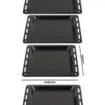 Enamel Baking Tray Set – 2 Pack, 448×360×25 mm for Parkinson Cowan Ovens