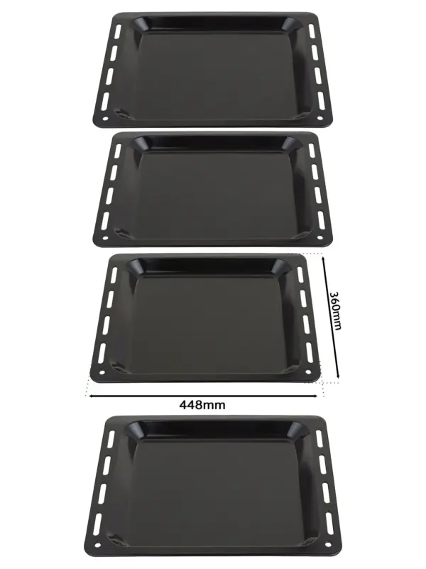 Enamel Baking Tray Set – 2 Pack, 448×360×25 mm for Parkinson Cowan Ovens