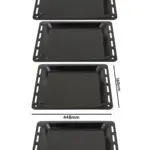 Enamel Baking Tray Set – 448×360×25 mm Oven Pan for Nardi