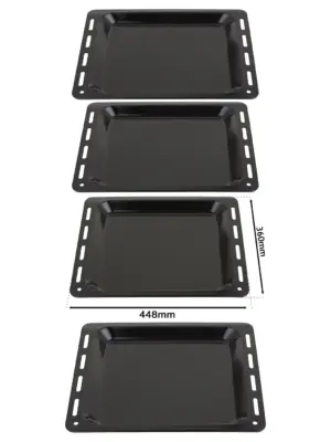 Enamel Baking Tray Set – 448×360×25 mm Oven Pan for Nardi