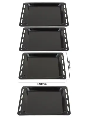 Enamel Baking Tray Set – 448×360×25 mm Oven Pan for Whirlpool