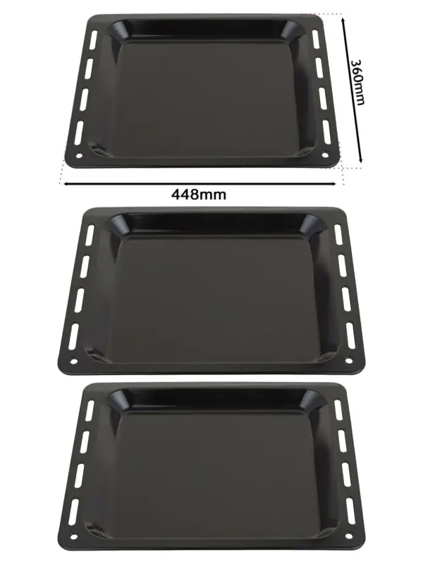 Enamel-Coated Baking Tray – 448x360x25mm Oven & Cooker Pan