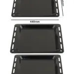 Enamel-Coated Baking Tray for Ariston Oven – 448 × 360 × 25 mm